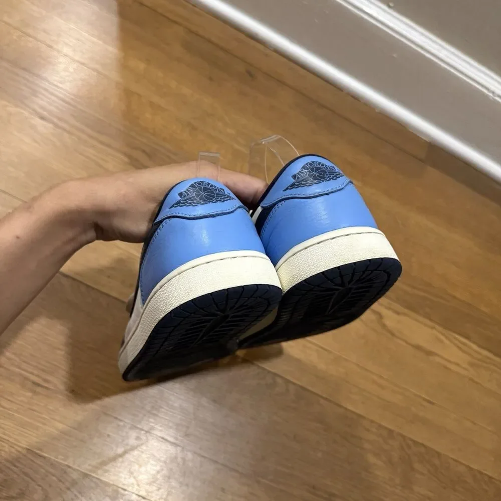 Nike Air Jordan 1 Retro OG Low Obsidian UNC Blue White Leather CZ0790-400 Sz 9.5